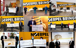 Collage von Weihnachtsspenden