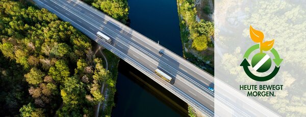 LKW auf Brücke