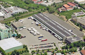 Standort Kempten Logistikhalle Luftaufnahme